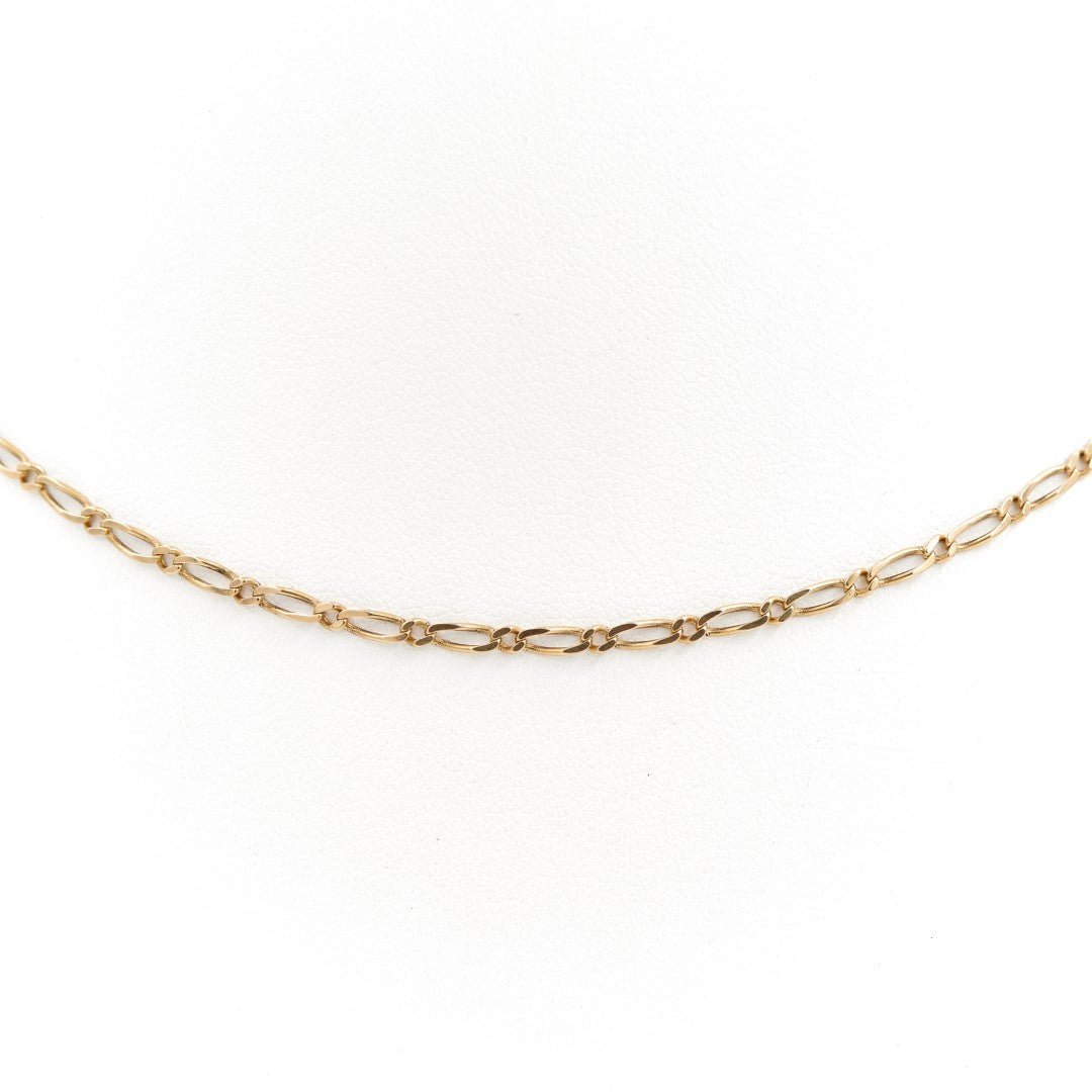 Collier Chaîne maille alternée en or jaune - Castafiore