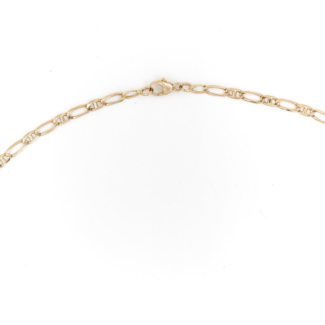 Collier Chaîne maille alternée en or jaune - Castafiore