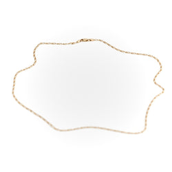 Collier Chaîne maille alternée en or jaune - Castafiore