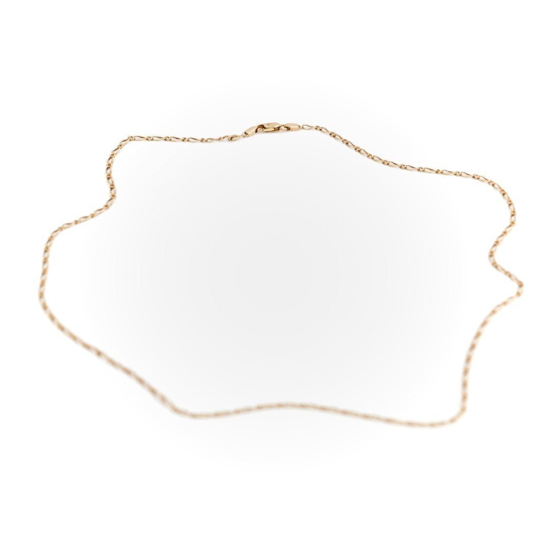 Collier Chaîne maille alternée en or jaune - Castafiore