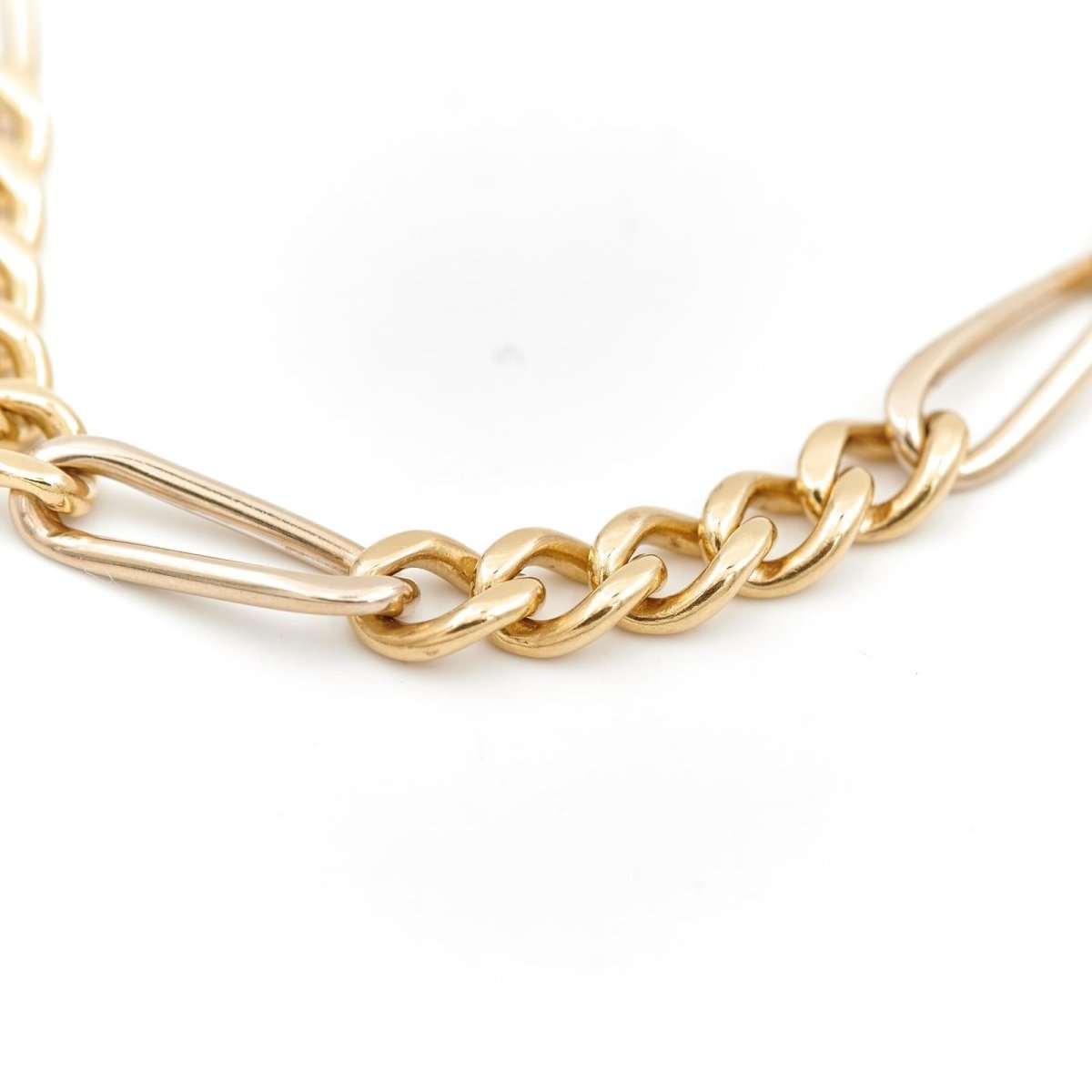 Collier Chaîne maille alternée en or jaune - Castafiore