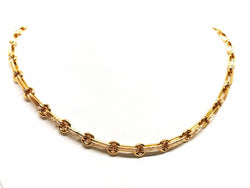 Collier Chaîne maille alternée en or jaune - Castafiore