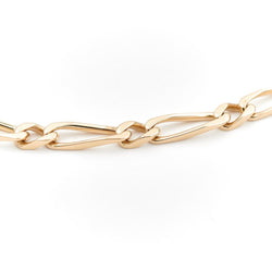 Collier Chaîne maille alternée en or jaune - Castafiore