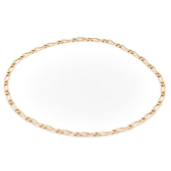 Collier Chaîne maille alternée en or jaune - Castafiore