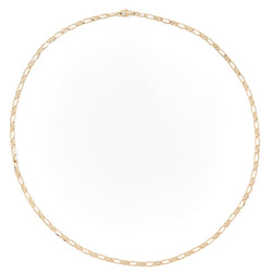 Collier Chaîne maille alternée en or jaune - Castafiore