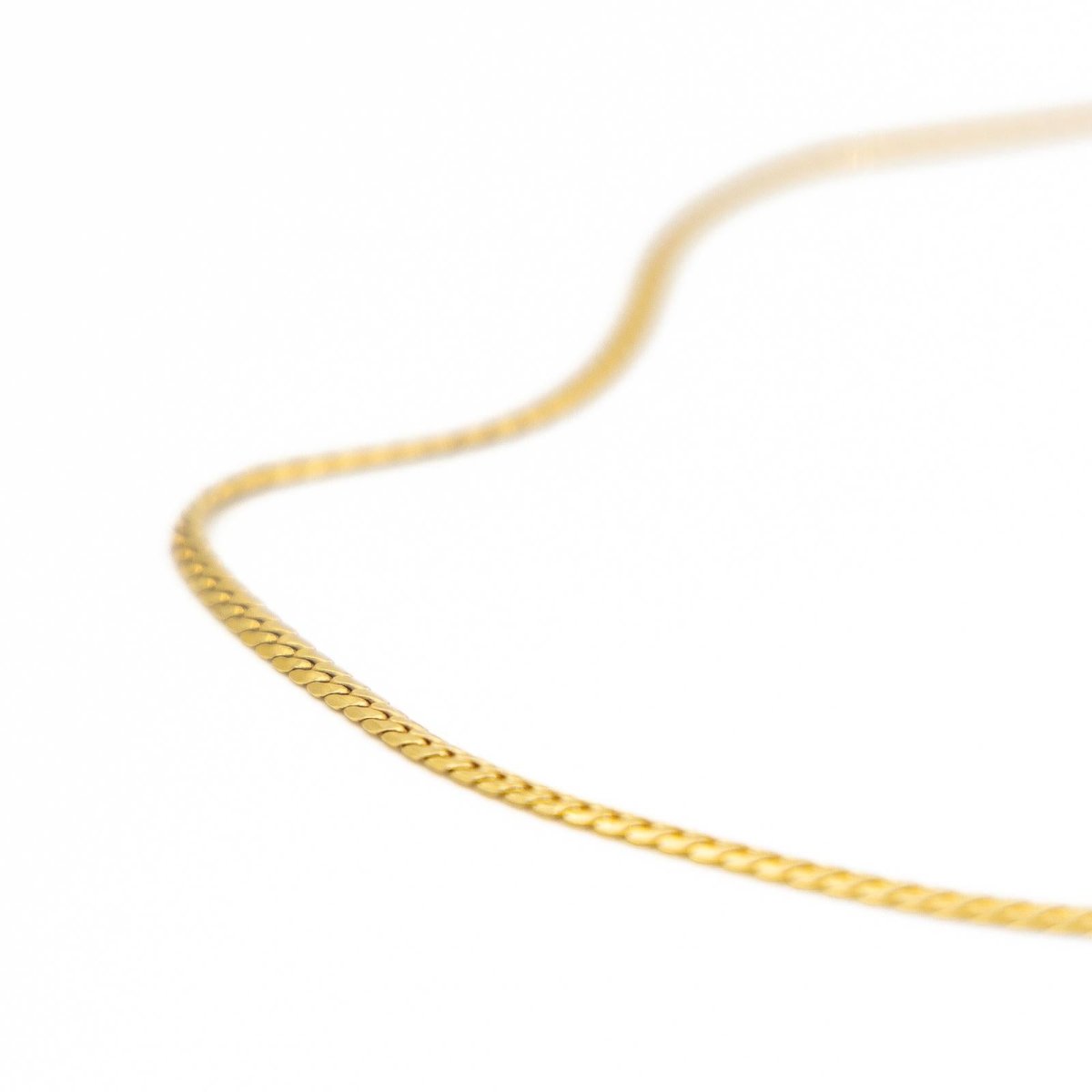 Collier Chaîne maille anglaise en or jaune - Castafiore