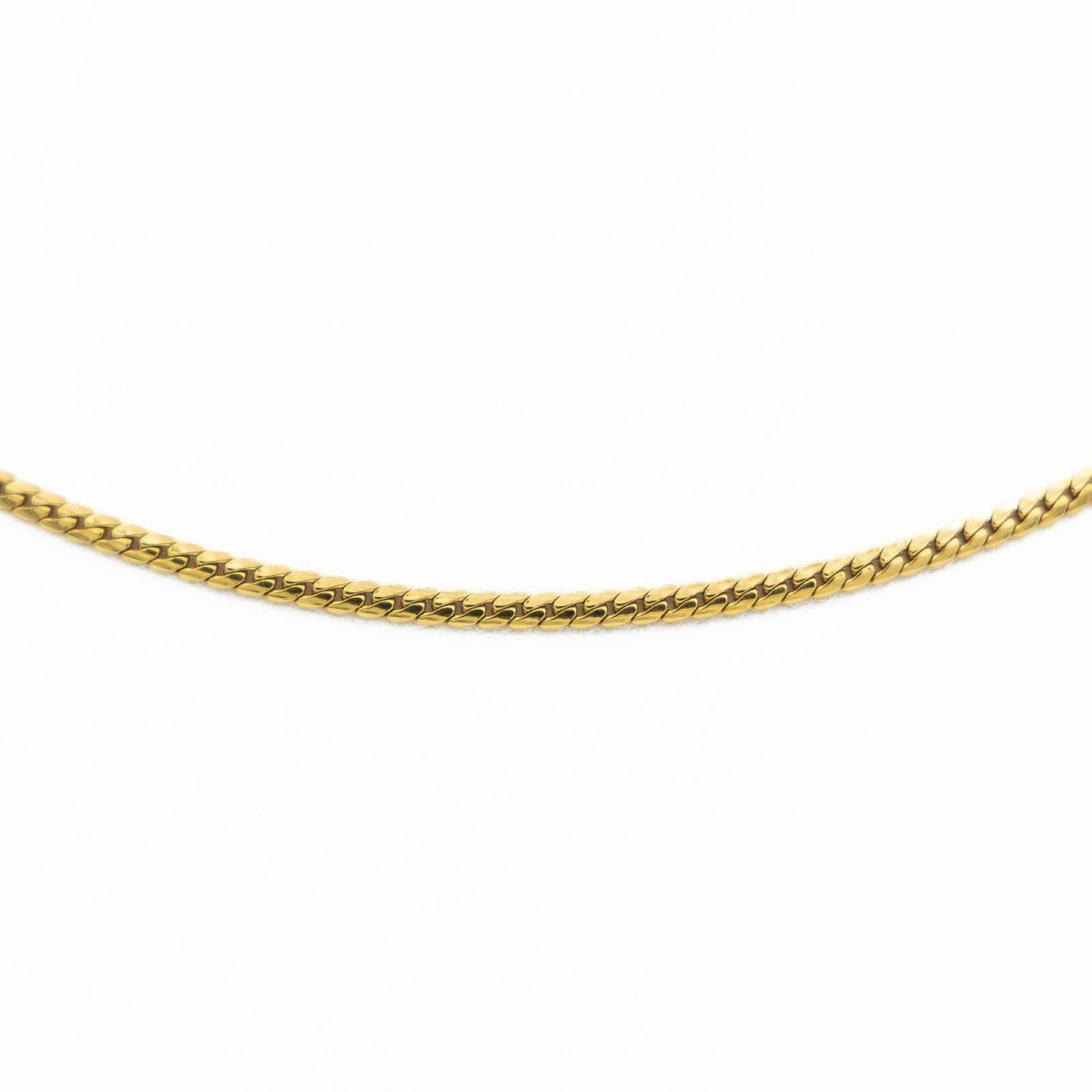 Collier Chaîne maille anglaise en or jaune - Castafiore