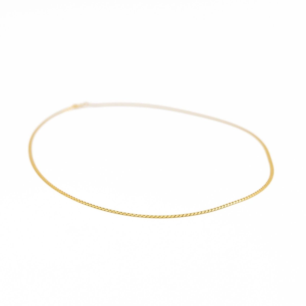 Collier Chaîne maille anglaise en or jaune - Castafiore