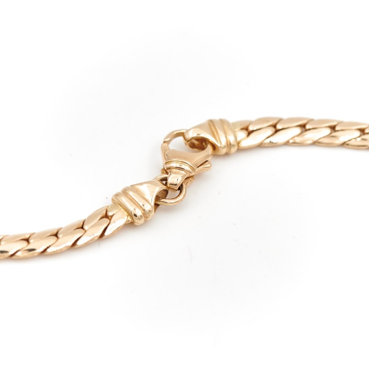 Collier Chaîne maille anglaise en or jaune - Castafiore