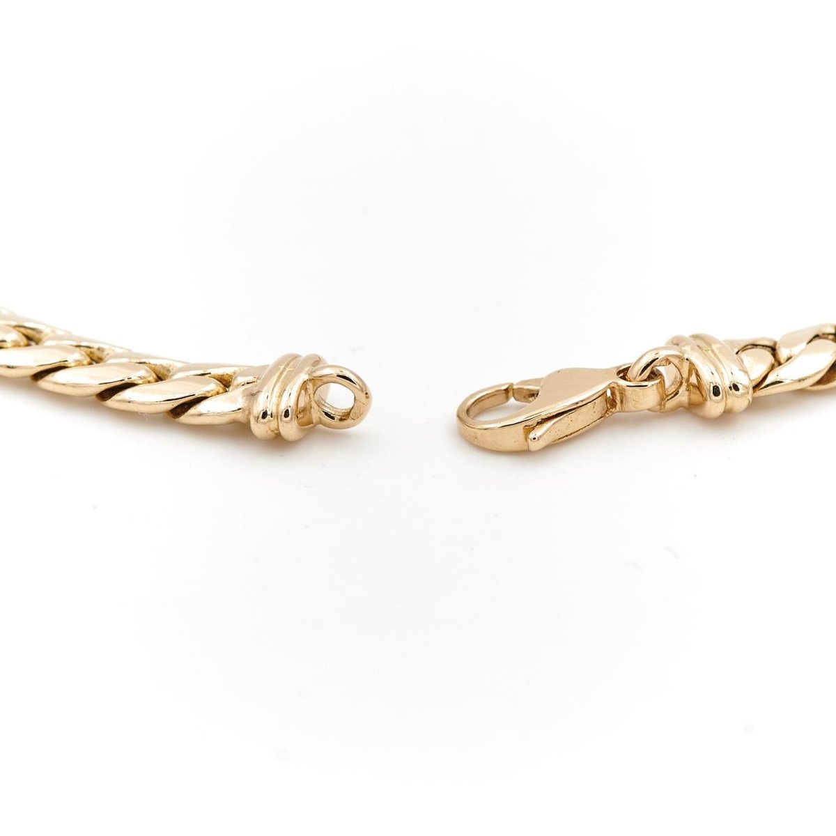 Collier Chaîne maille anglaise en or jaune - Castafiore