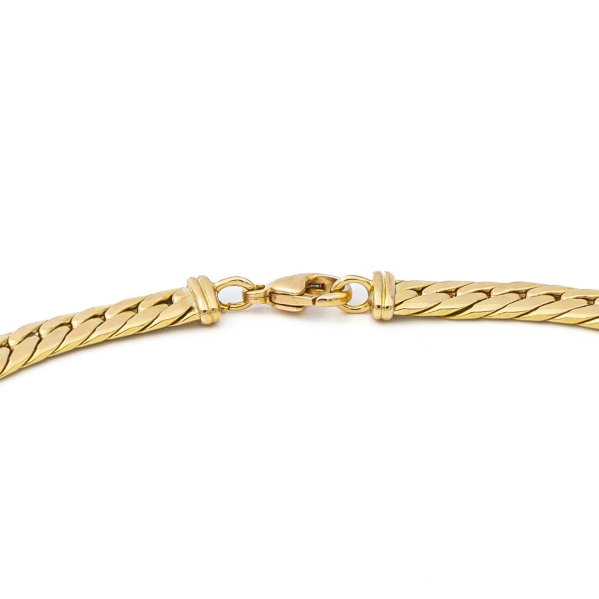 Collier Chaîne maille anglaise en or jaune - Castafiore