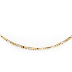 Collier Chaîne maille cheval en 2 ors - Castafiore