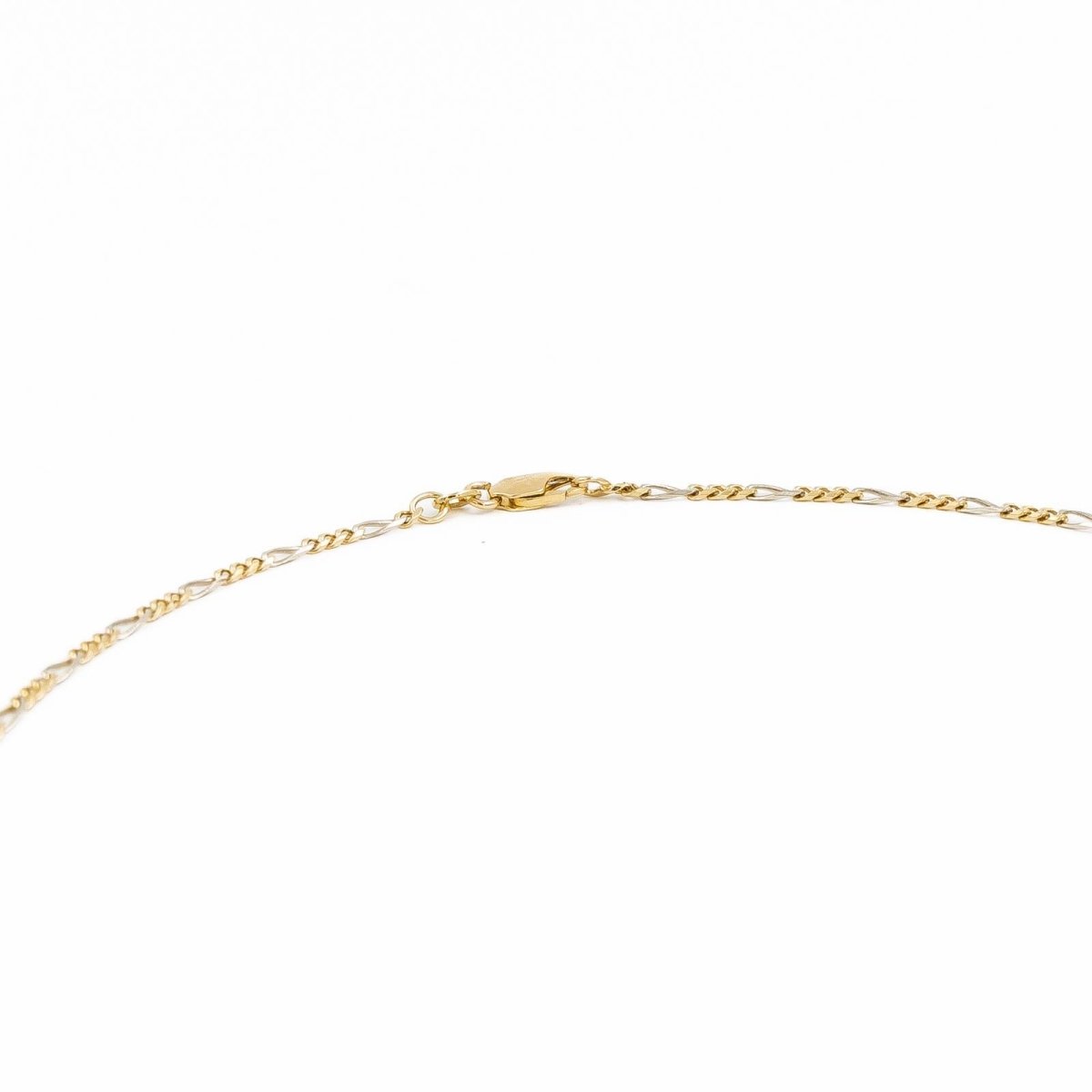 Collier Chaîne maille cheval en 2 ors - Castafiore