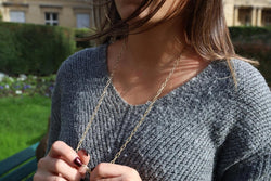 Collier Chaîne maille cheval en or jaune - Castafiore