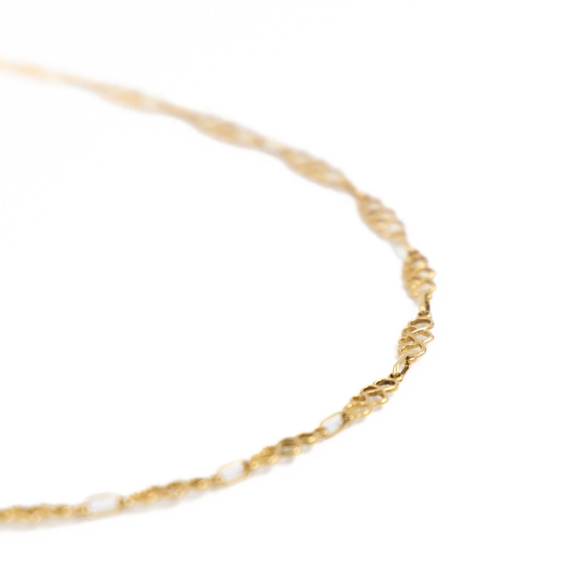 Collier Chaîne maille cœur en or jaune - Castafiore