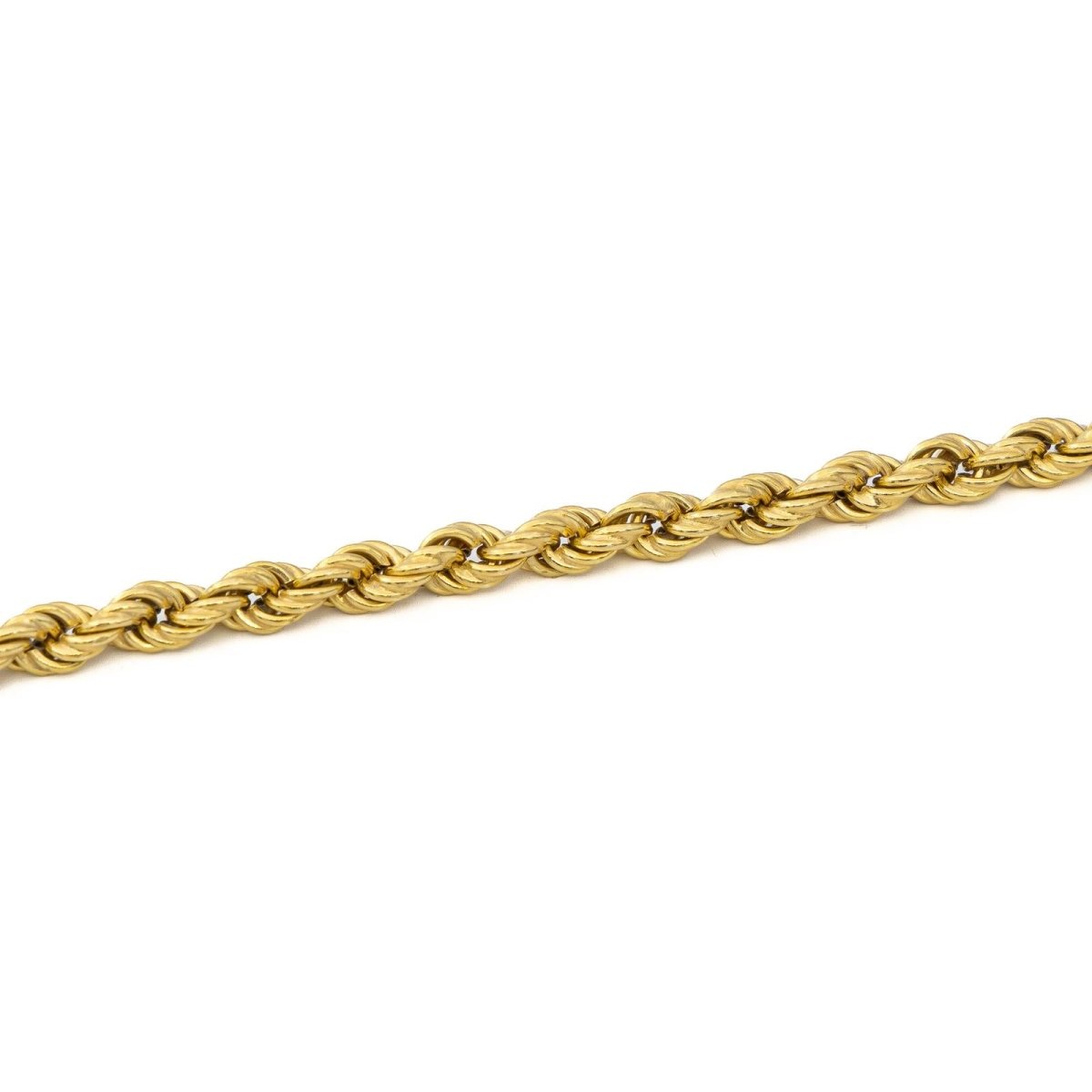 Collier Chaîne maille corde en or jaune - Castafiore