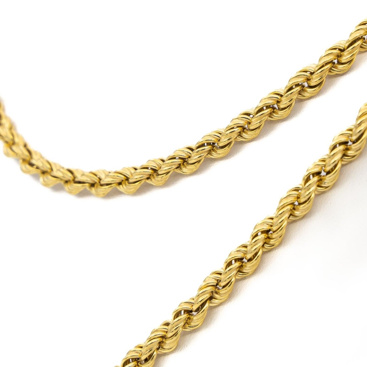 Collier Chaîne maille corde en or jaune - Castafiore