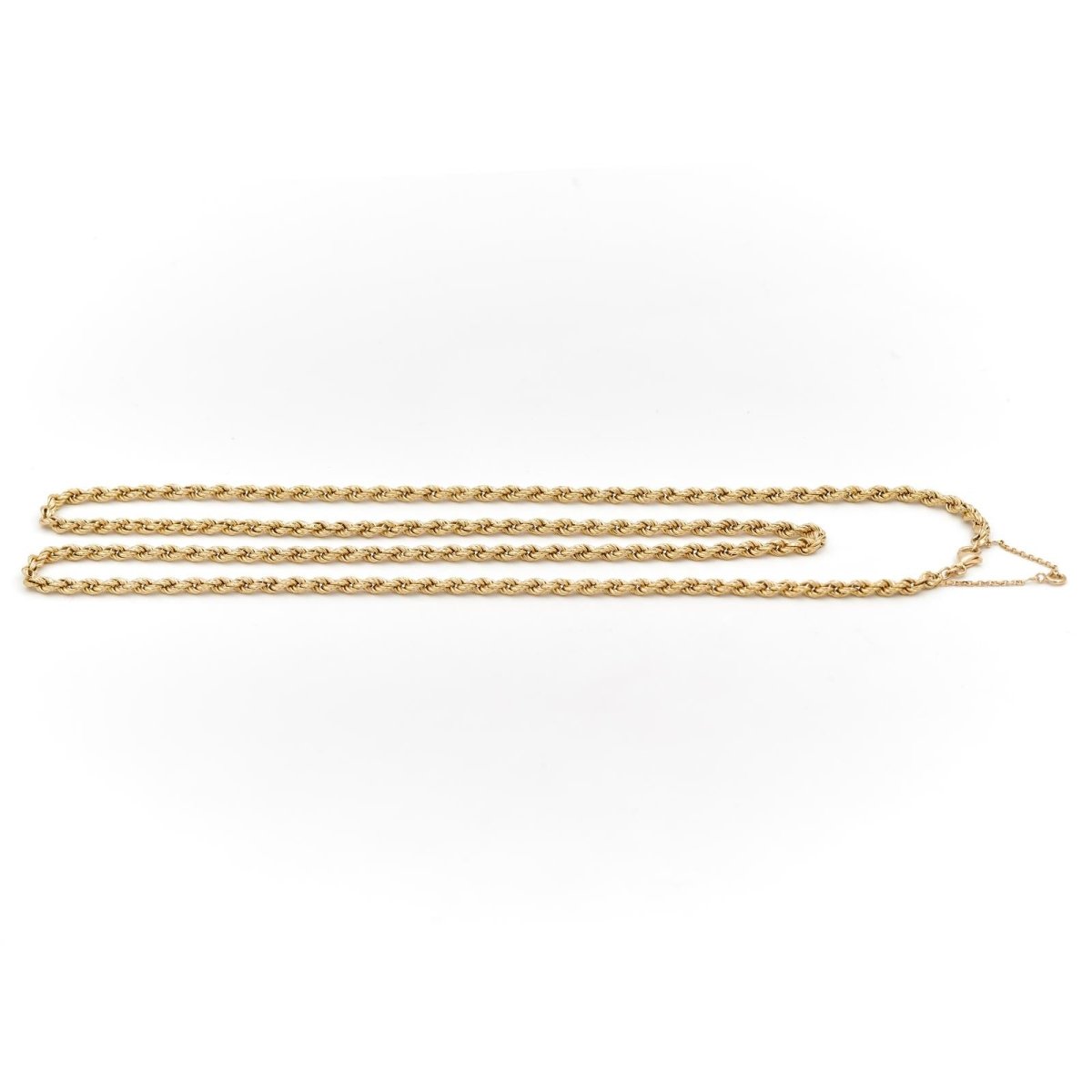 Collier Chaîne maille corde en or jaune - Castafiore