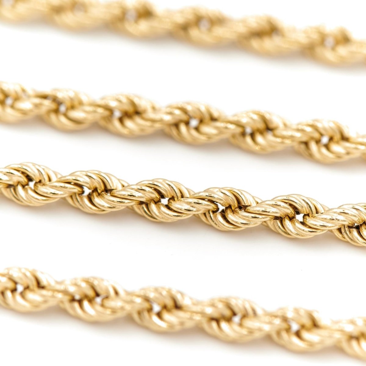 Collier Chaîne maille corde en or jaune - Castafiore