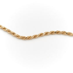 Collier Chaîne maille corde en or jaune - Castafiore