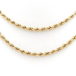 Collier Chaîne maille corde en or jaune - Castafiore