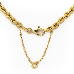 Collier Chaîne maille corde en or jaune - Castafiore