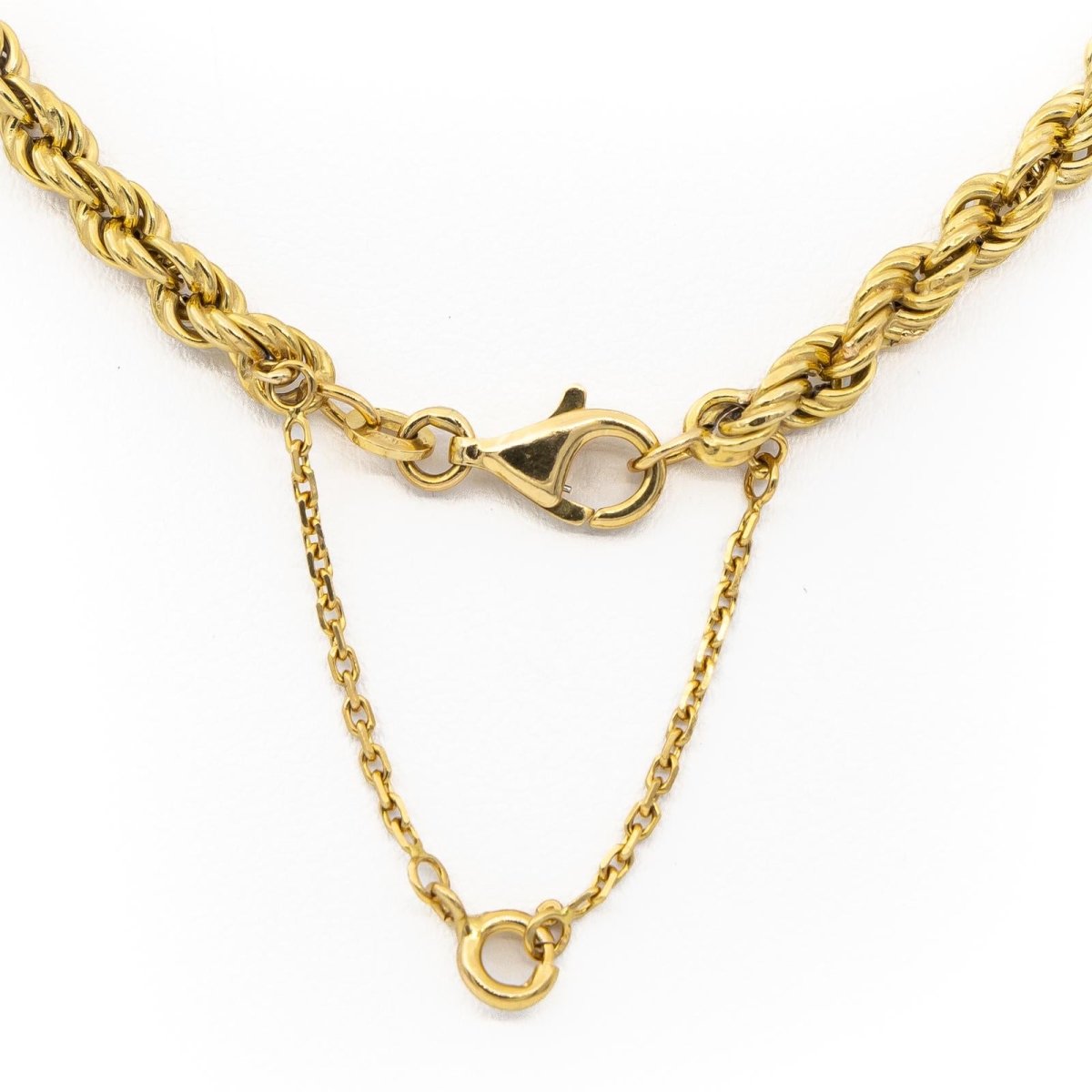 Collier Chaîne maille corde en or jaune - Castafiore