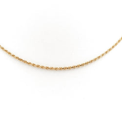 Collier Chaîne maille corde en or jaune - Castafiore