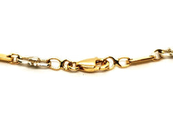 Collier Chaîne maille fantaisie en 2 ors - Castafiore
