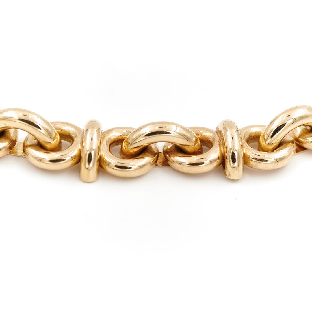 Collier Chaîne maille fantaisie en or jaune - Castafiore