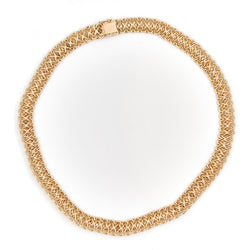 Collier Chaîne maille fantaisie en or jaune - Castafiore