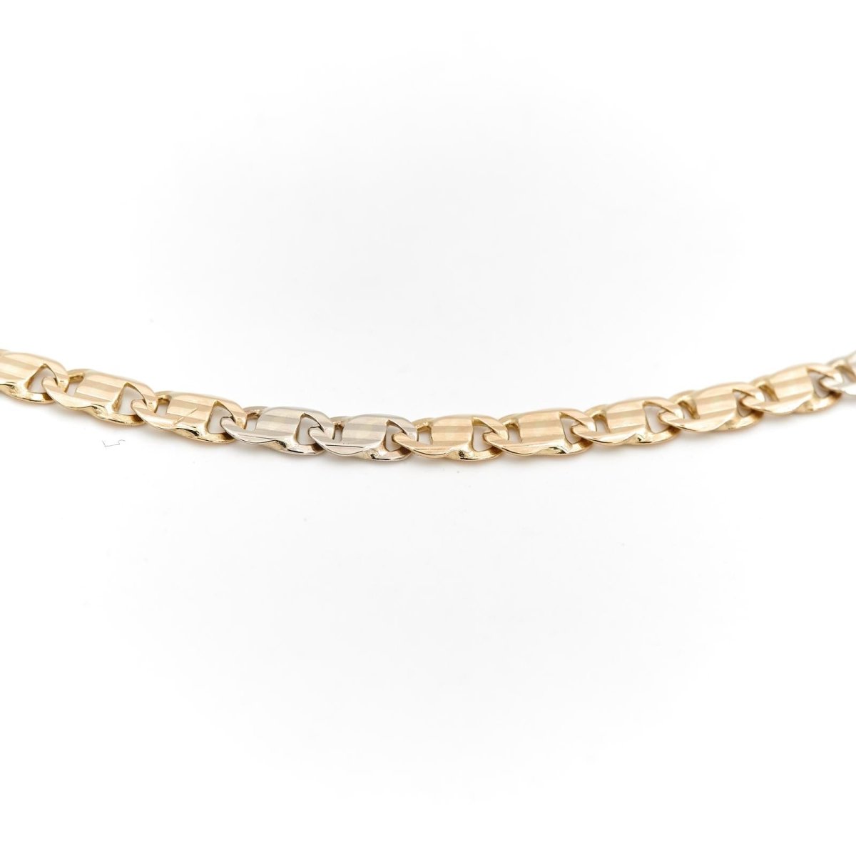 Collier Chaîne maille fantaisie en or jaune - Castafiore