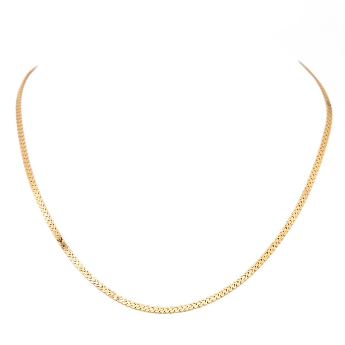 Collier Chaîne maille fantaisie en or jaune - Castafiore