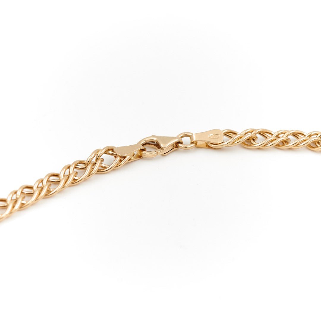 Collier Chaîne maille fantaisie en or jaune - Castafiore