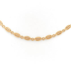 Collier Chaîne maille fantaisie en or jaune - Castafiore