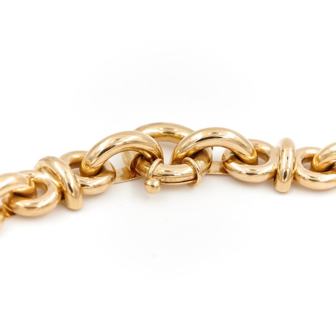 Collier Chaîne maille fantaisie en or jaune - Castafiore