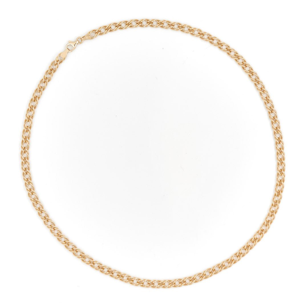 Collier Chaîne maille fantaisie en or jaune - Castafiore