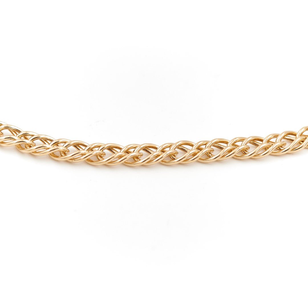 Collier Chaîne maille fantaisie en or jaune - Castafiore