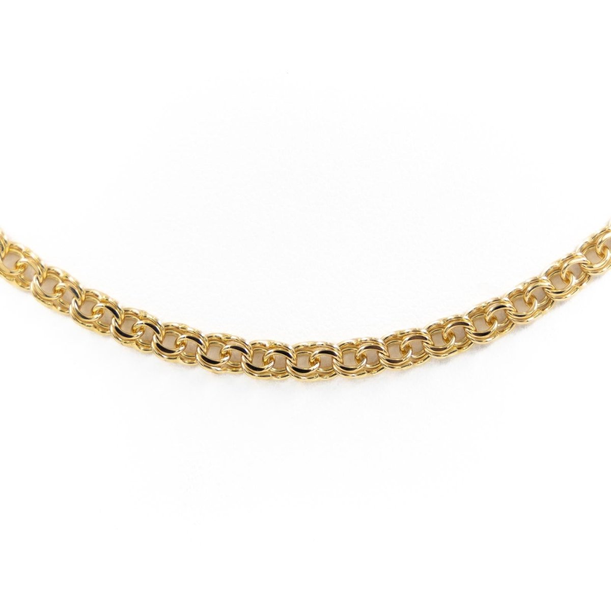 Collier Chaîne maille fantaisie en or jaune - Castafiore