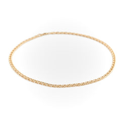 Collier Chaîne maille fantaisie en or jaune - Castafiore