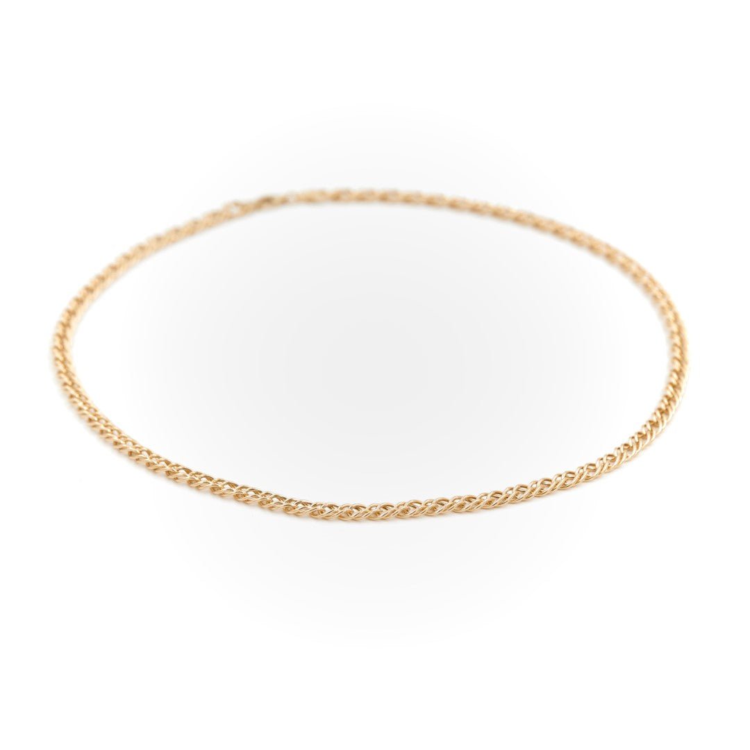 Collier Chaîne maille fantaisie en or jaune - Castafiore