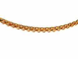 Collier Chaîne maille fantaisie en or jaune - Castafiore