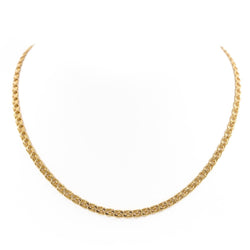 Collier Chaîne maille fantaisie en or jaune - Castafiore