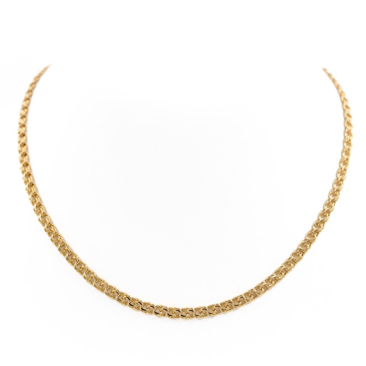 Collier Chaîne maille fantaisie en or jaune - Castafiore