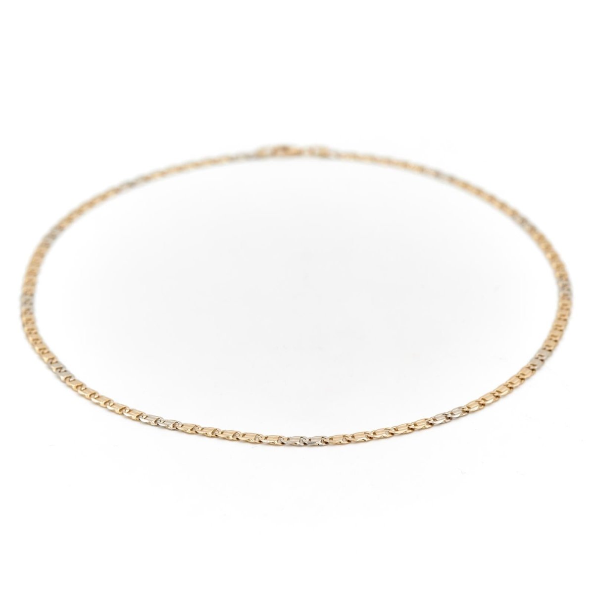 Collier Chaîne maille fantaisie en or jaune - Castafiore