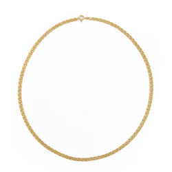 Collier Chaîne maille fantaisie en or jaune - Castafiore