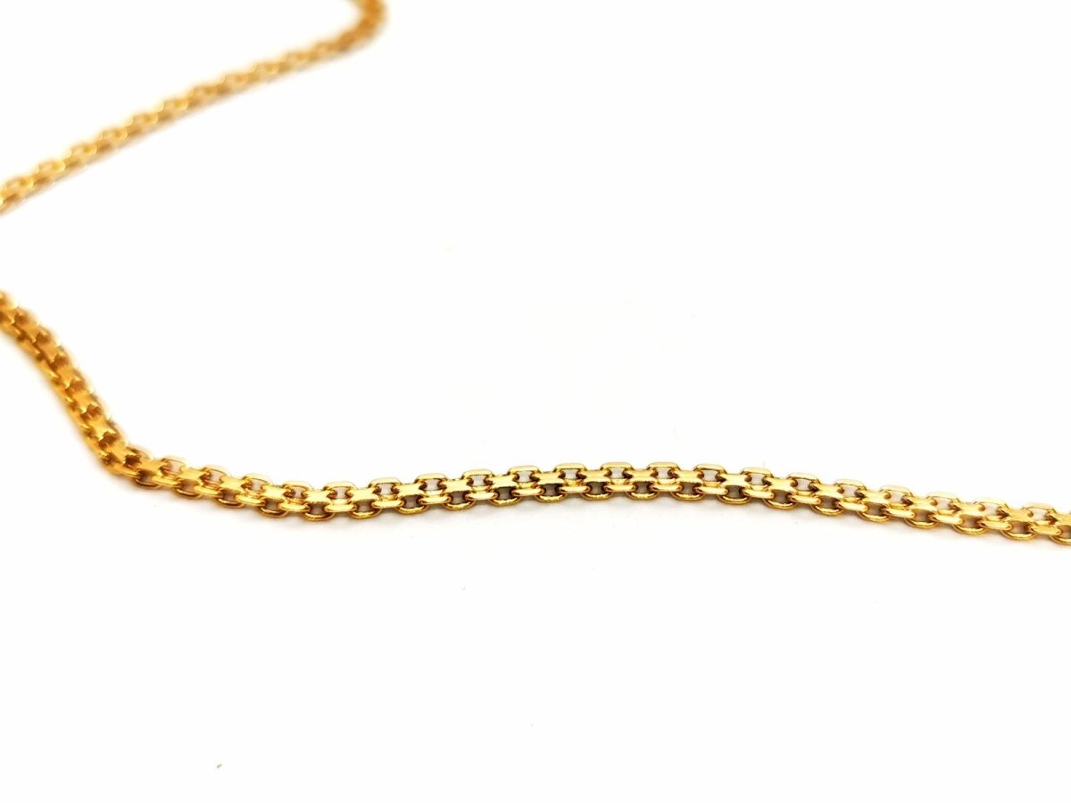 Collier Chaîne maille fantaisie en or jaune - Castafiore