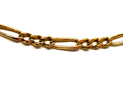 Collier Chaîne maille figaro en or jaune - Castafiore