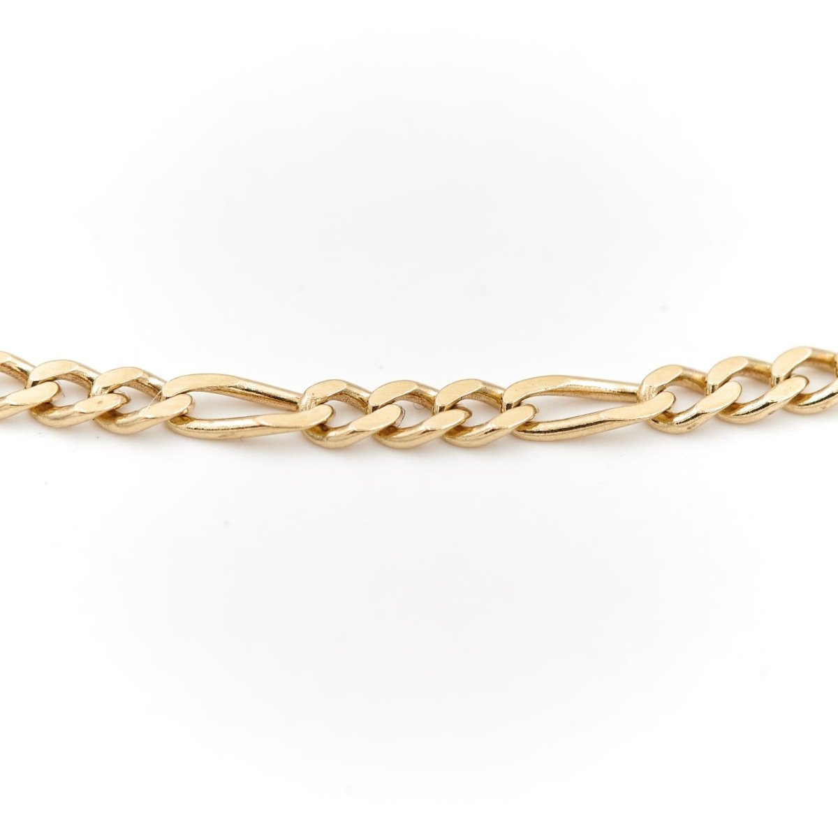 Collier Chaîne maille figaro en or jaune - Castafiore