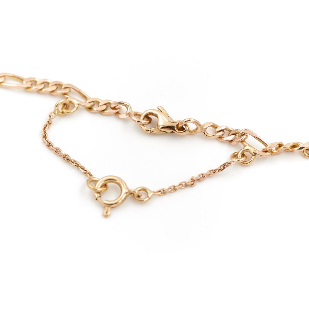 Collier Chaîne maille figaro en or jaune - Castafiore
